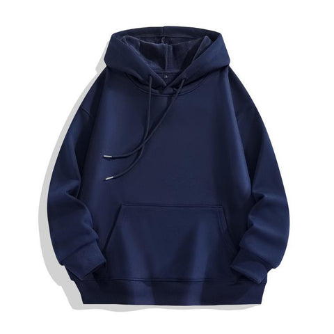 Comfortable Heavy-Duty Cotton Hoodie | Plush Shoulder Loose Jacket