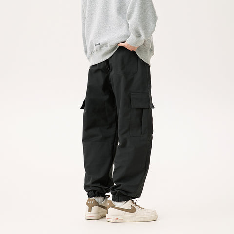 Men's Autumn Retro Pocket Overalls Pants