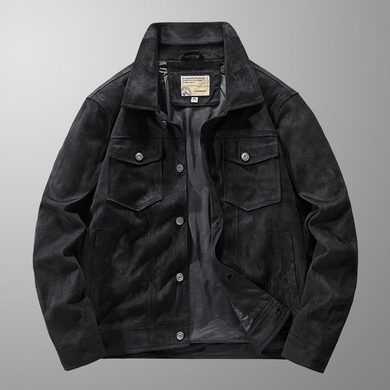 Men's Autumn Thin Suede Jacket