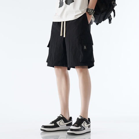 Men's Loose Sports Pants: Fashionable Fifth Leisure Wear