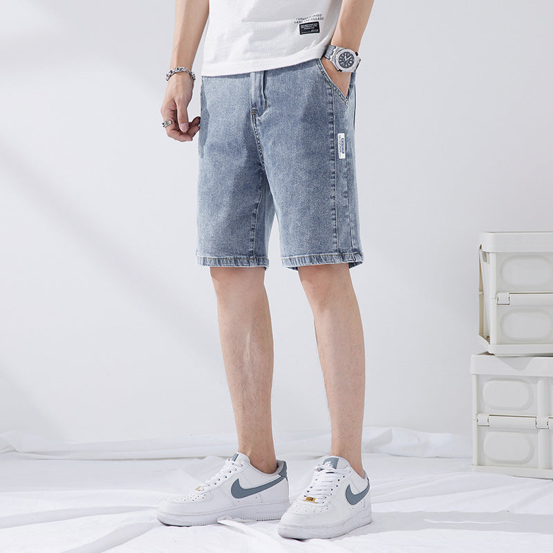 Loose Straight Elastic Capri Shorts