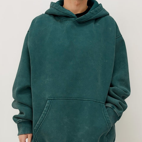 Velvet Padded Hooded Sweatshirt