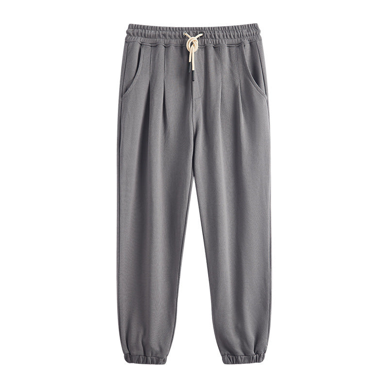 Men's Knitted Ankle-Tied Loose Track Sweatpants