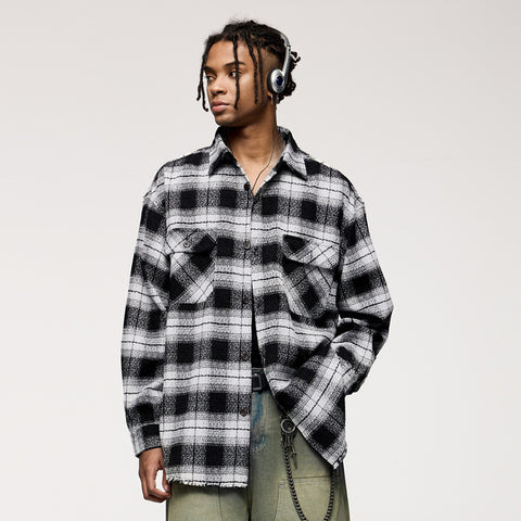 Men's American Plaid Shirt Coat