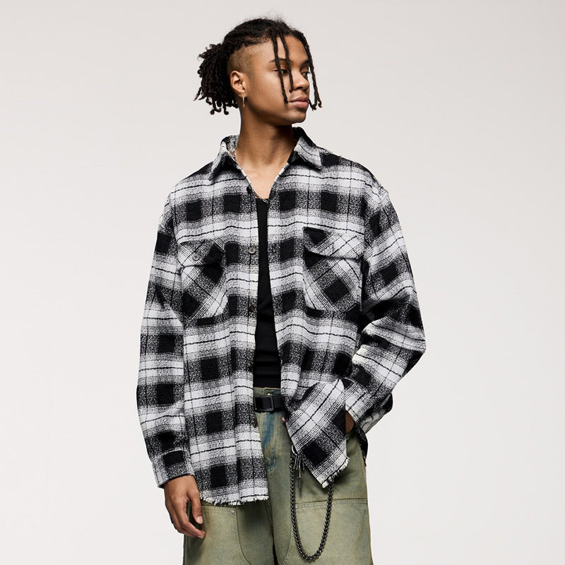 Men's American Plaid Shirt Coat