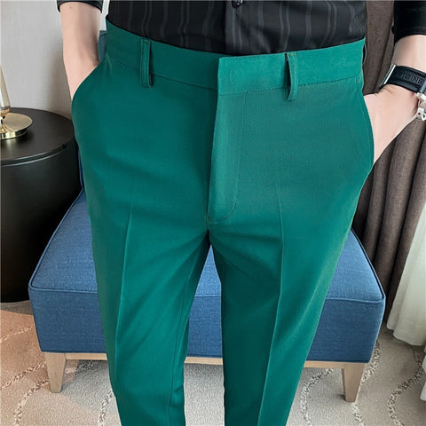 Versatile Men's Stretch Casual Suit Pants