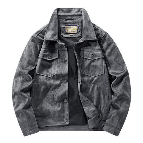 Men's Autumn Thin Suede Jacket