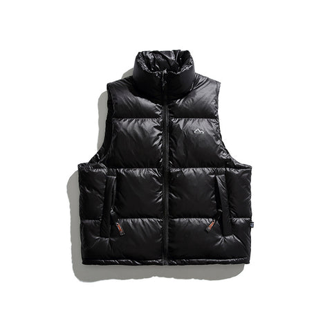 Men's Glossy Stand Collar Down Vest