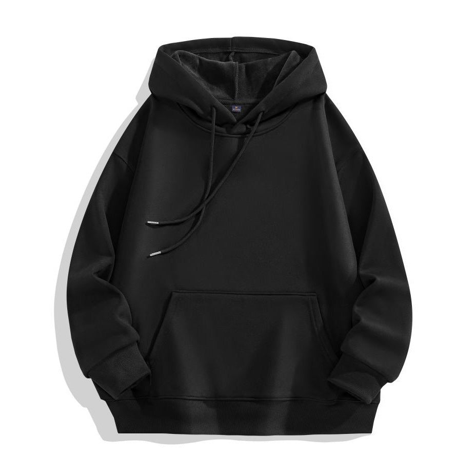 Comfortable Heavy-Duty Cotton Hoodie | Plush Shoulder Loose Jacket