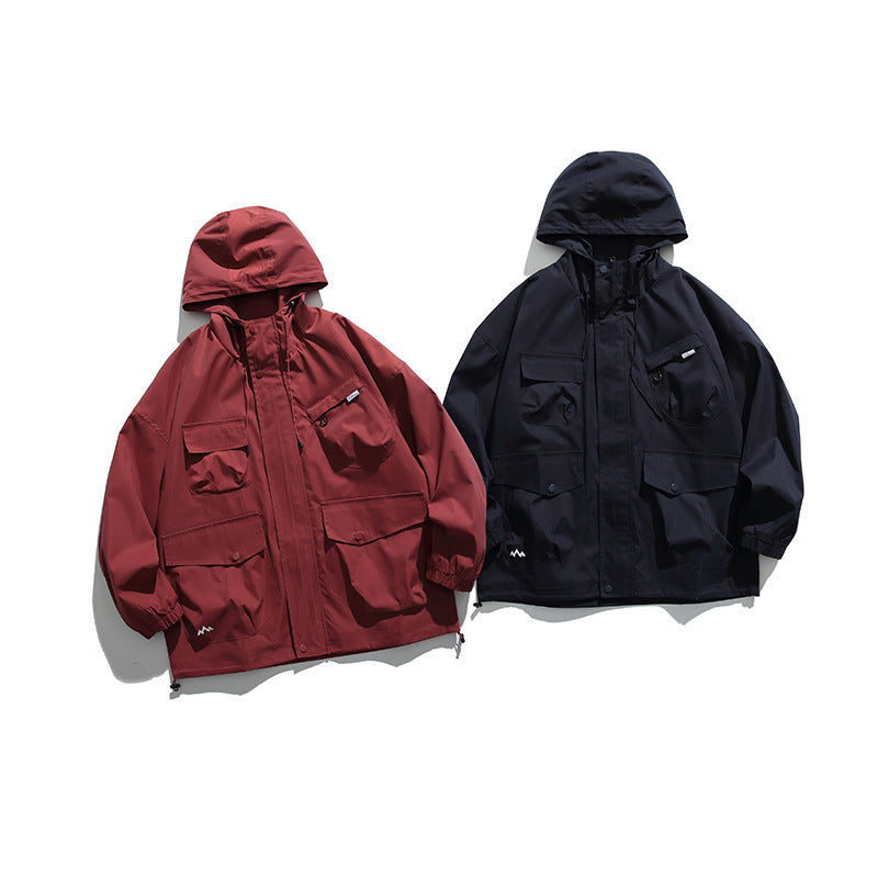 Men's Hooded Multi-Pocket Jacket