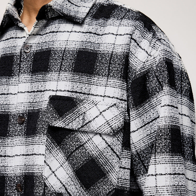 Men's American Plaid Shirt Coat