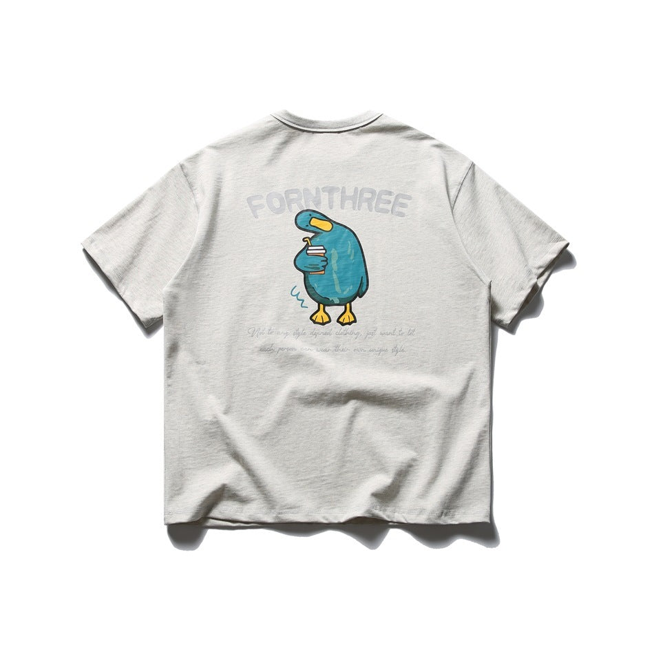 Japanese-Style Retro University T-Shirt