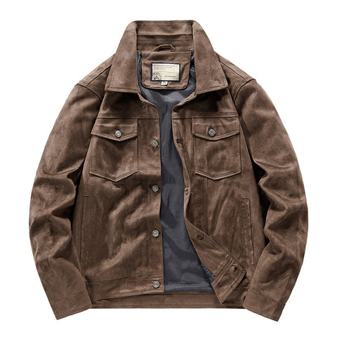 Men's Autumn Thin Suede Jacket