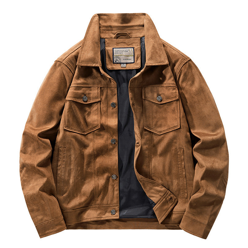 Men's Autumn Thin Suede Jacket