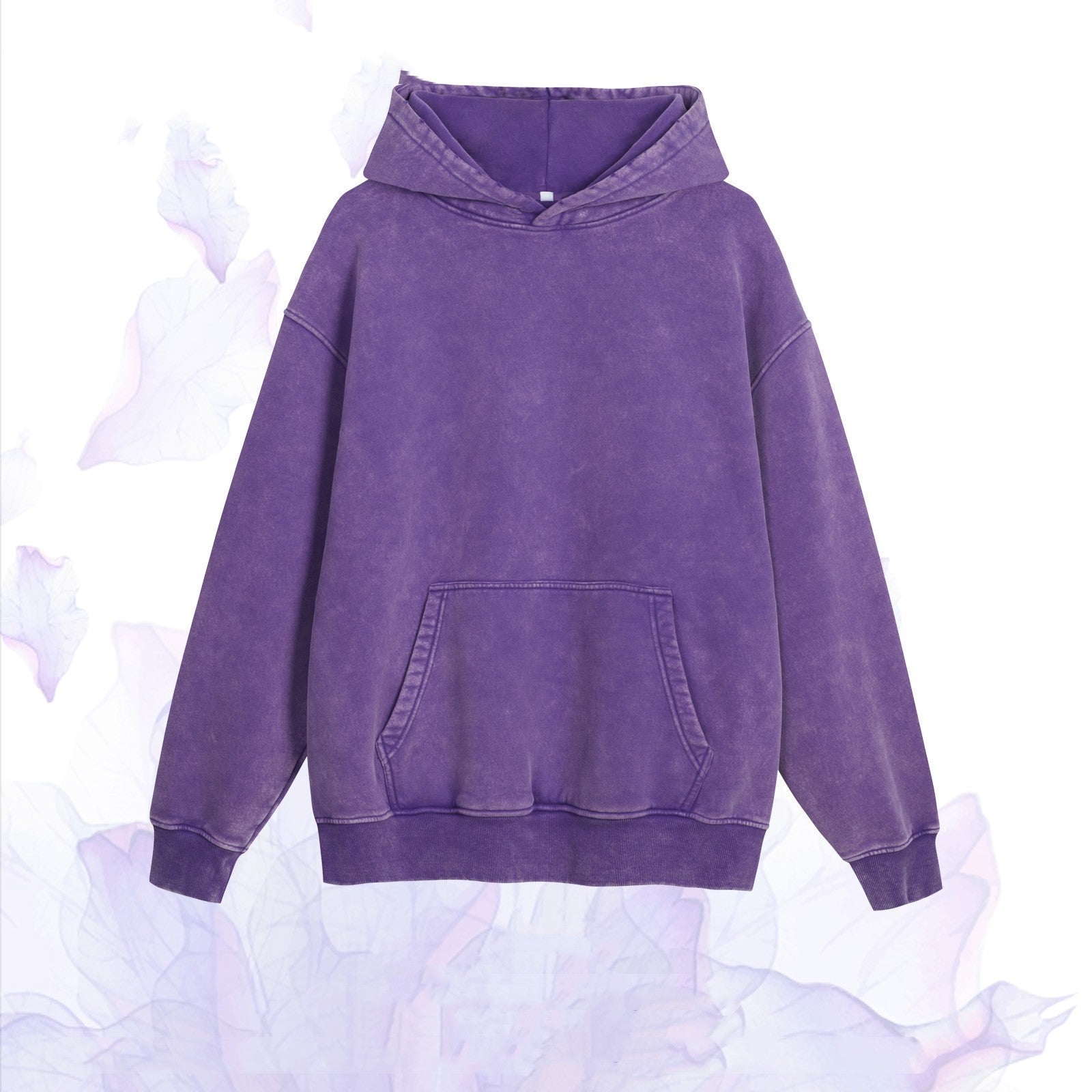 Velvet Padded Hooded Sweatshirt