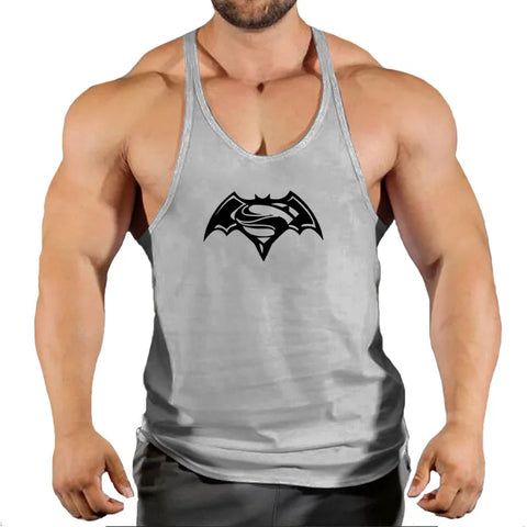 Gym Tank Top Men Fitness Clothing Bodybuilding Train Stringer Summer Clothing for Male Sleeveless Vest