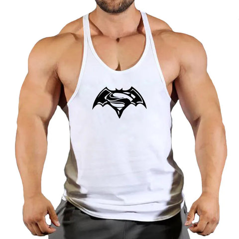 Gym Tank Top Men Fitness Clothing Bodybuilding Train Stringer Summer Clothing for Male Sleeveless Vest