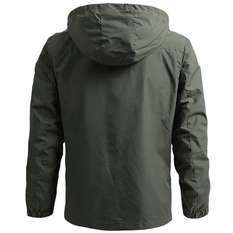 Windbreaker Men Tactical Jacket Waterproof Outdoor Hooded Coat