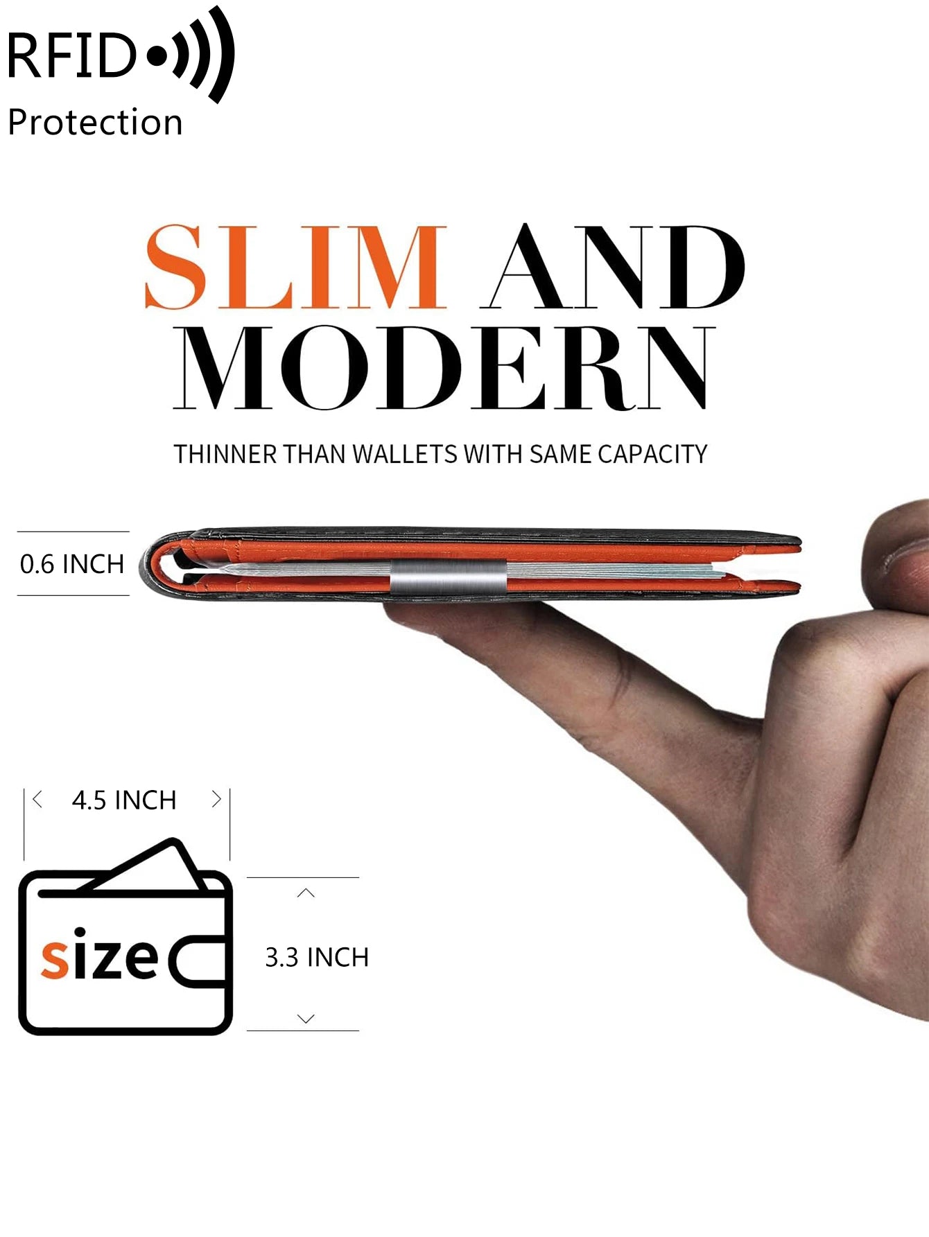 Men's Wallet RFID Carbon Fiber Ultra-thin 12 Card Wallet Minimalist Multifunctional Double Fold