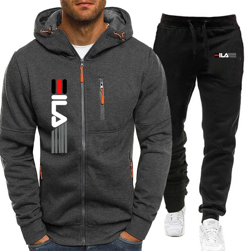 Men's Sets Hoodies+Pants Autumn Sport Suits Casual Sweatshirts Tracksuit Sportswear Male Casual Sports Jacket Jogging Suit