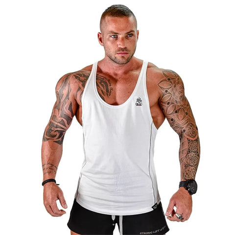 Men's Bodybuilding Tank Top Gyms Fitness Sleeveless Shirt