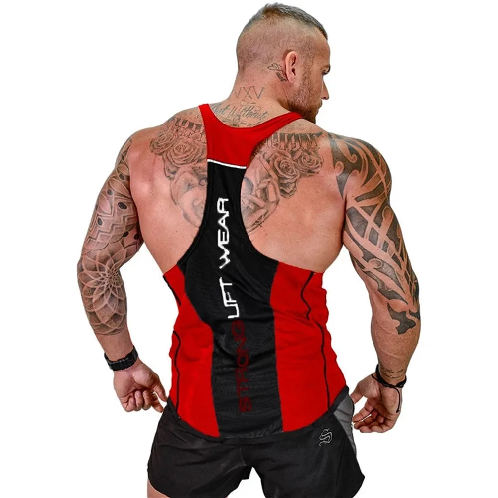 Men's Bodybuilding Tank Top Gyms Fitness Sleeveless Shirt