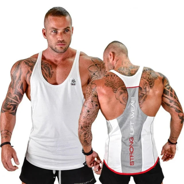 Men's Bodybuilding Tank Top Gyms Fitness Sleeveless Shirt