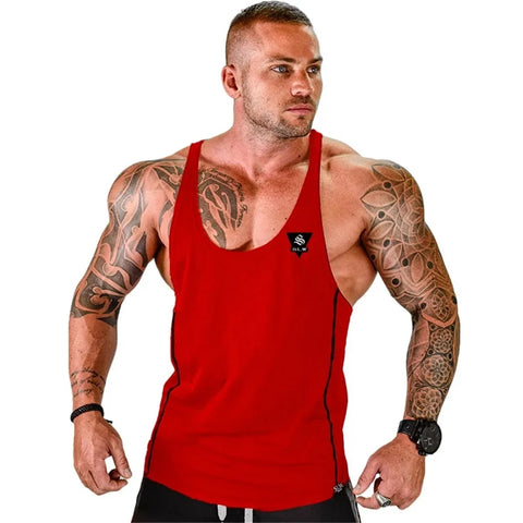 Men's Bodybuilding Tank Top Gyms Fitness Sleeveless Shirt