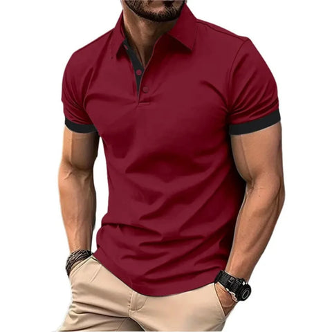 Men's Polo Shirt Short Sleeve Casual Slim Fit