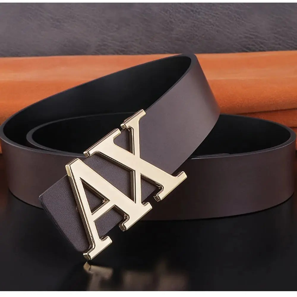 Top Quality 3.8cm Leather Belt Men