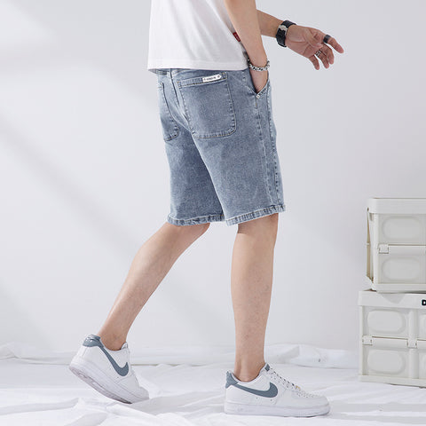 Loose Straight Elastic Capri Shorts