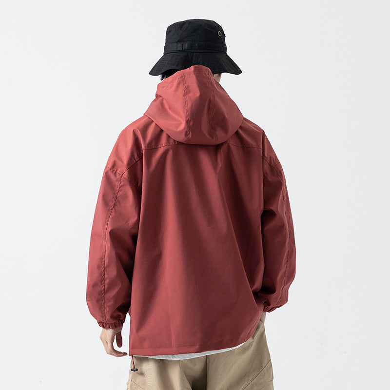 Men's Hooded Multi-Pocket Jacket