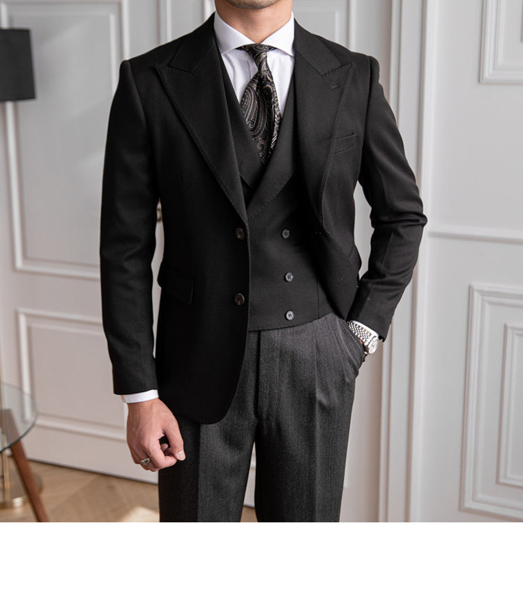 Business Slim-fitting Suit Men's British Jacket