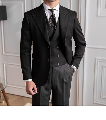 Business Slim-fitting Suit Men's British Jacket