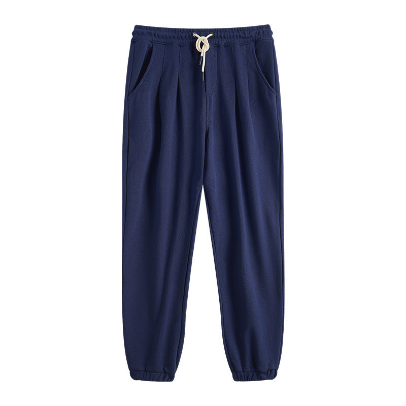 Men's Knitted Ankle-Tied Loose Track Sweatpants