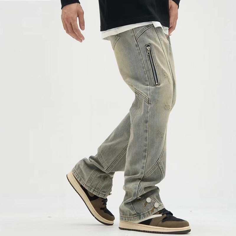 Men's Slightly Flared Slimming Jeans