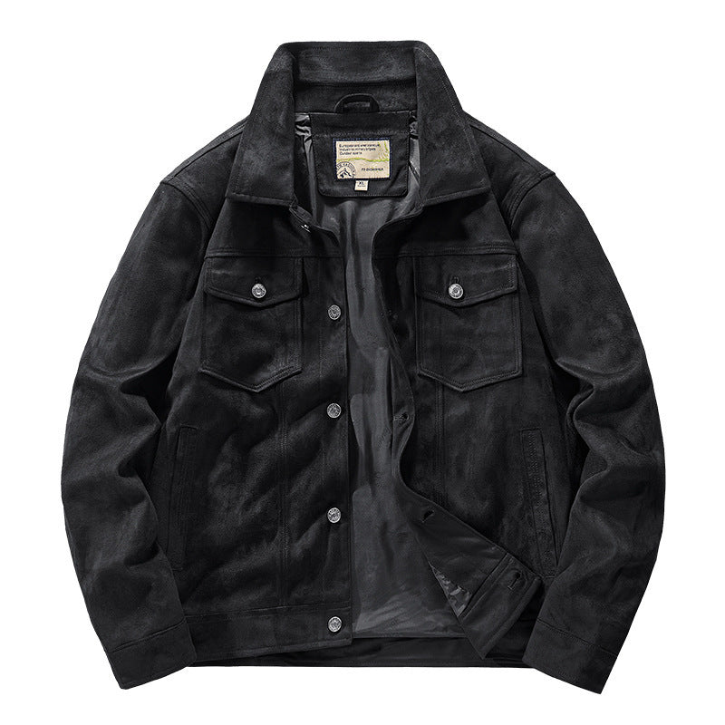 Men's Autumn Thin Suede Jacket