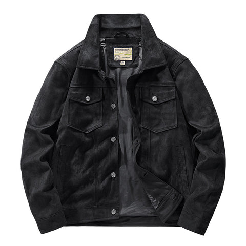 Men's Autumn Thin Suede Jacket