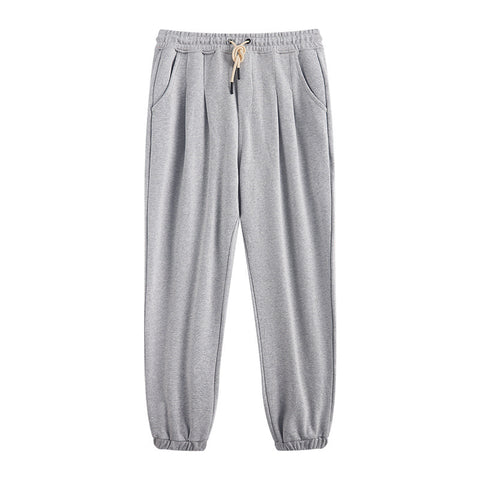 Men's Draping Terry Sweatpants: Fashion Brand Casual Loose Fit