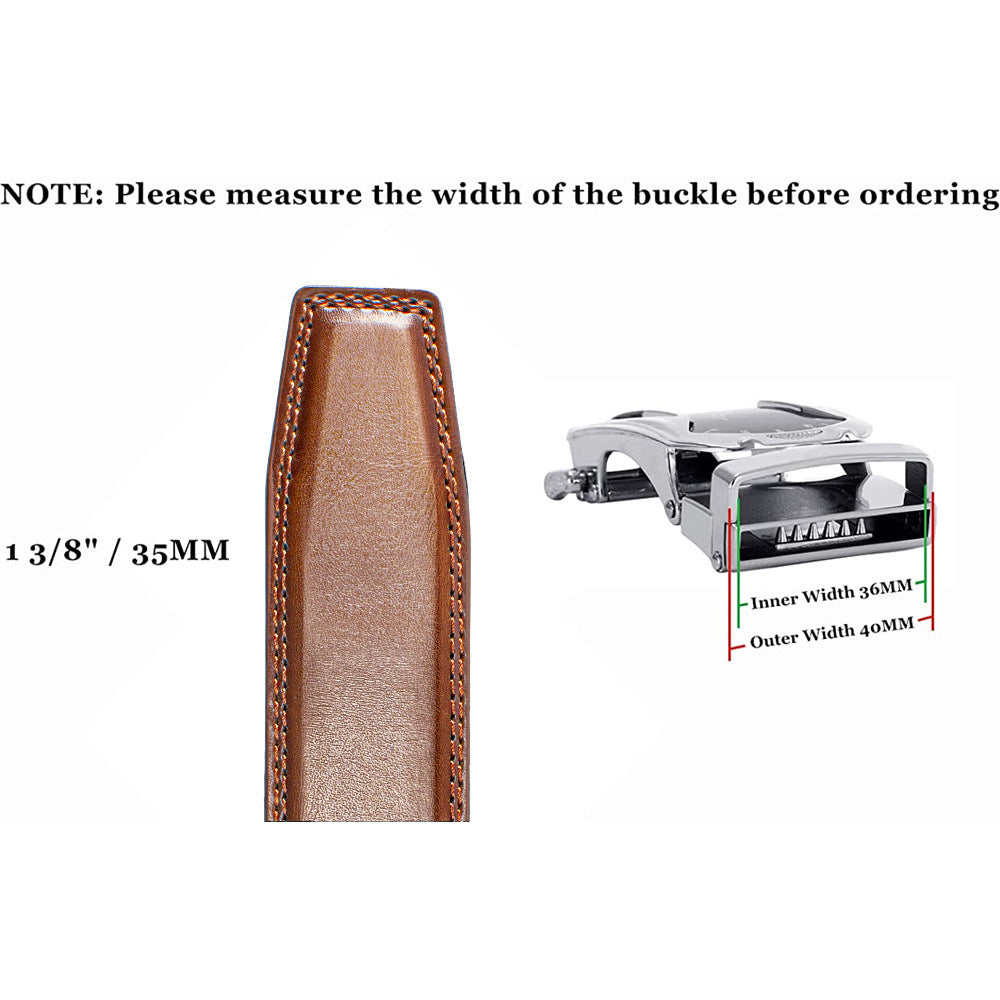 Double-sided Genuine Leather Alloy Grain Reverse Pull Simple Business Casual Pants Belt