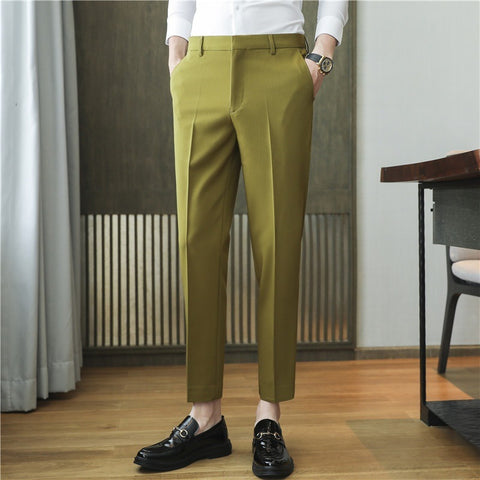 Versatile Men's Stretch Casual Suit Pants