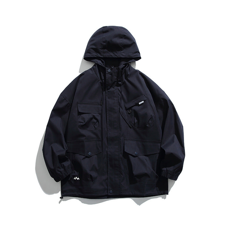 Men's Hooded Multi-Pocket Jacket